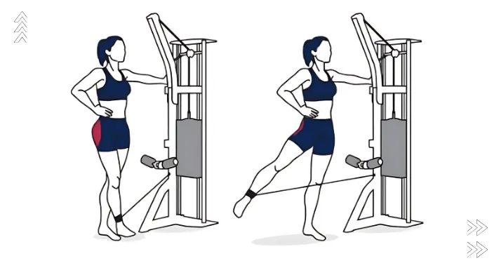 کیک بک دستگاه (Glute Kickback Machine)