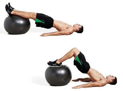 Swiss Ball Leg Curl