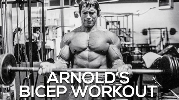 arnold schwarzenegger training biceps