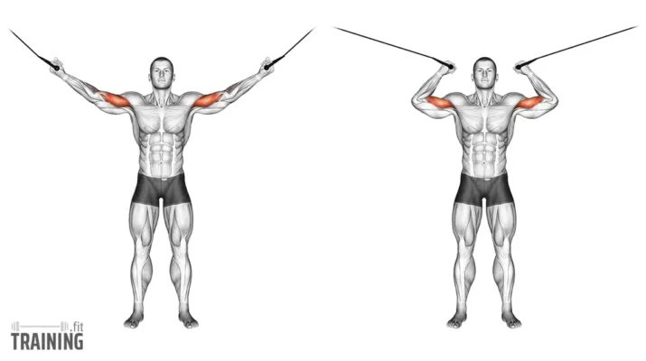 جلو بازو سیمکش دو دست (قلاب بالا)