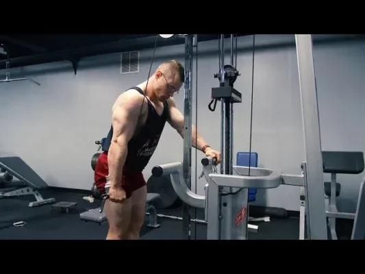 پشت‌بازو سیمکش با طناب تک‌دست