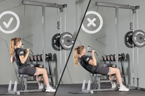 پول داون از جلو با دستگاه (Lat Pulldown)