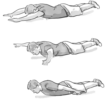 حرکت دایره های معکوس دست