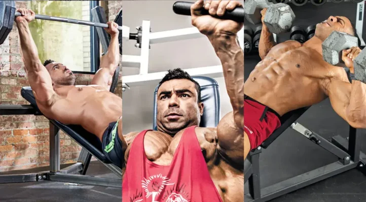 نام حرکت پرس بالا سینه دمبل